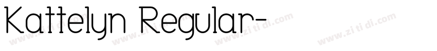 Kattelyn Regular字体转换